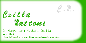 csilla mattoni business card